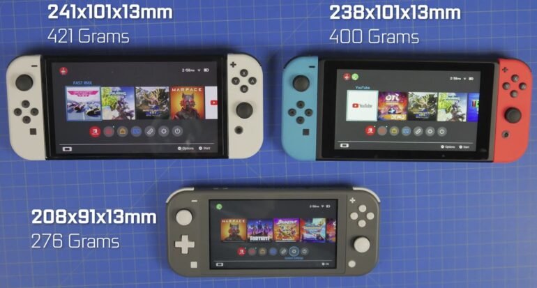 Nintendo Switch Lite Vs Switch Vs Switch Oled