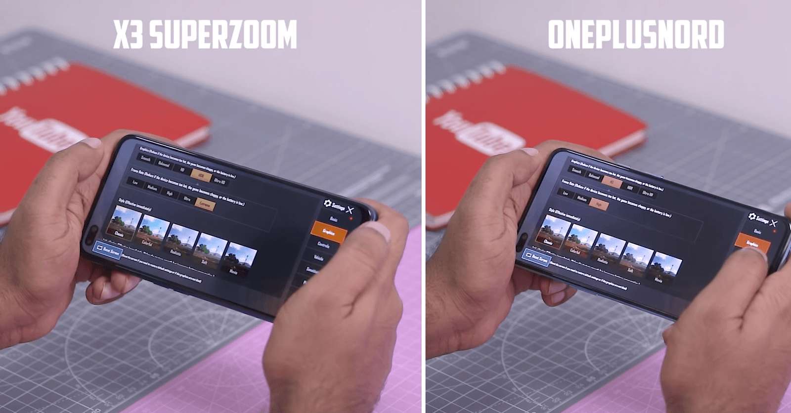 Realme X3 SuperZoom vs OnePlus Nord Pubg performance