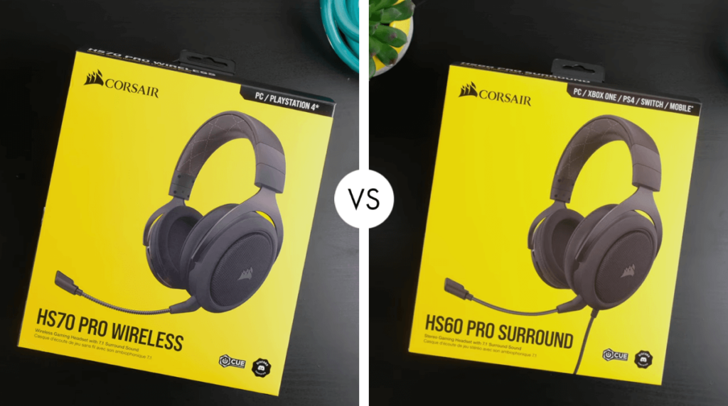 Gaming Headset: Corsair HS70 Pro Wireless vs Corsair HS60 Pro