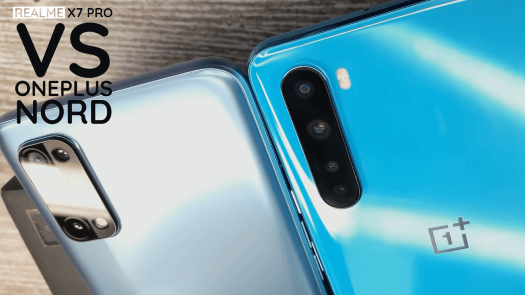 Realme X7 Pro vs OnePlus Nord Rear Comparision