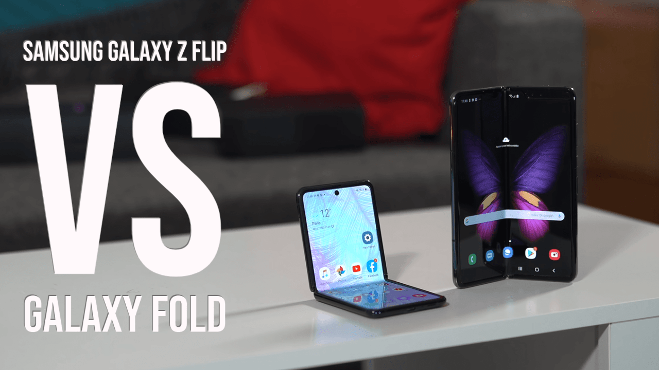 Samsung Galaxy Z Flip vs Galaxy Fold Comparision