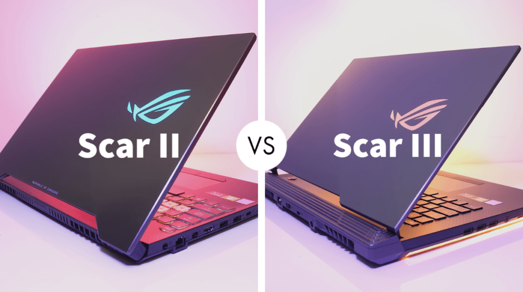 Gaming Laptop Asus Scar II vs Asus Scar III