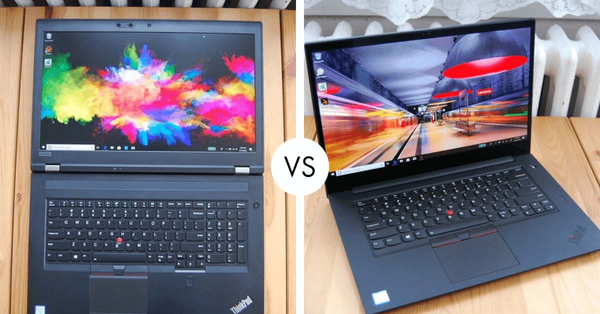 Lenovo ThinkPad P72 vs ThinkPad P1 1