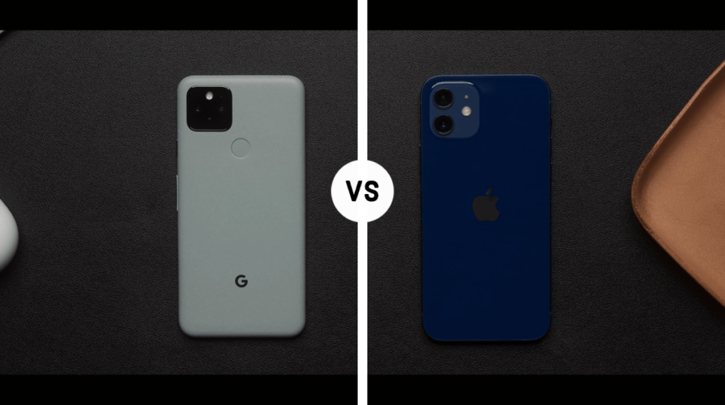 Google Pixel 5 vs iPhone 12 Comparision