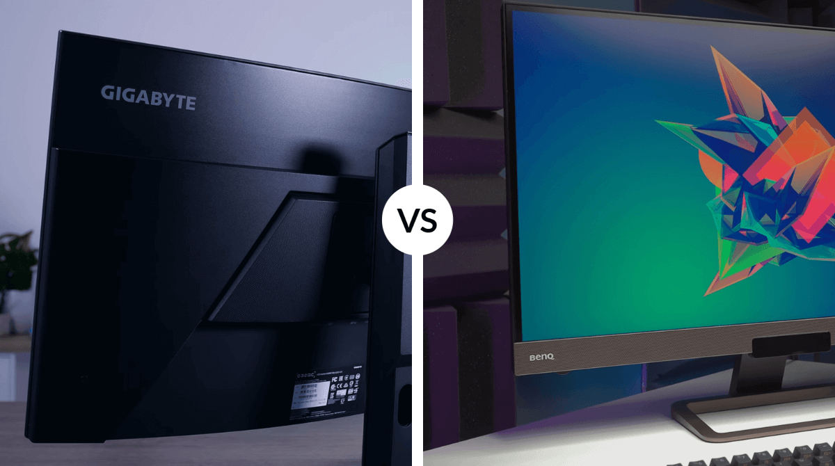 Gigabyte G32QC Curved vs BenQ EX2780Q QHD