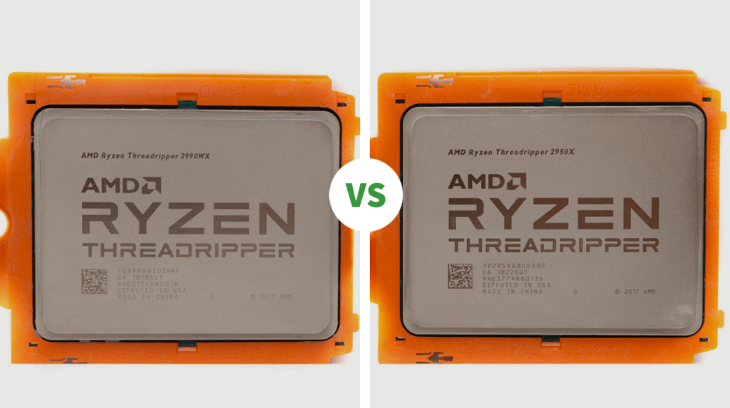 AMD Ryzen Threadripper 2990WX vs AMD Ryzen Threadripper 2950X Comparision