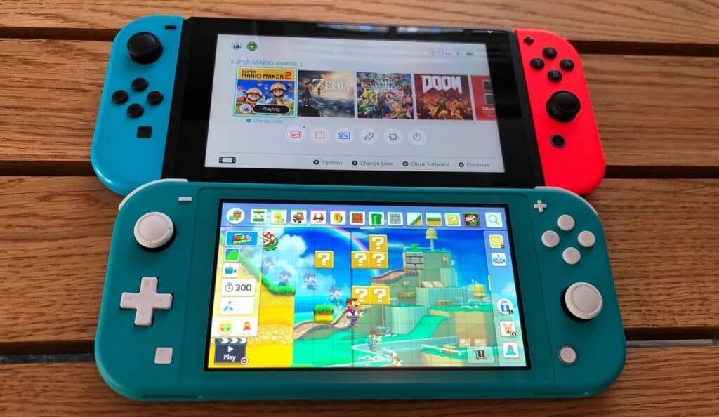 difference between nintendo switch lite and regular