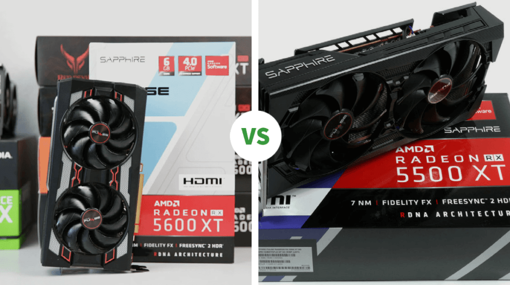 AMD RADEON RX 5600 XT VS AMD RADEON RX 5500 XT