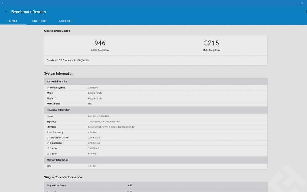 Chromebook Benchmark