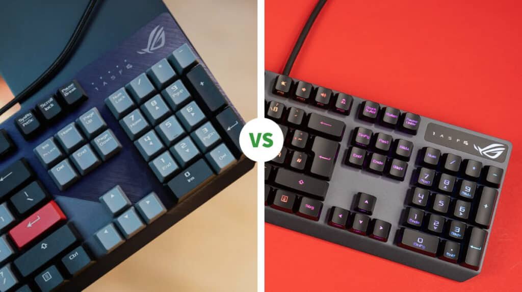 Asus ROG Strix Scope PBT vs RX: Gaming Keyboard