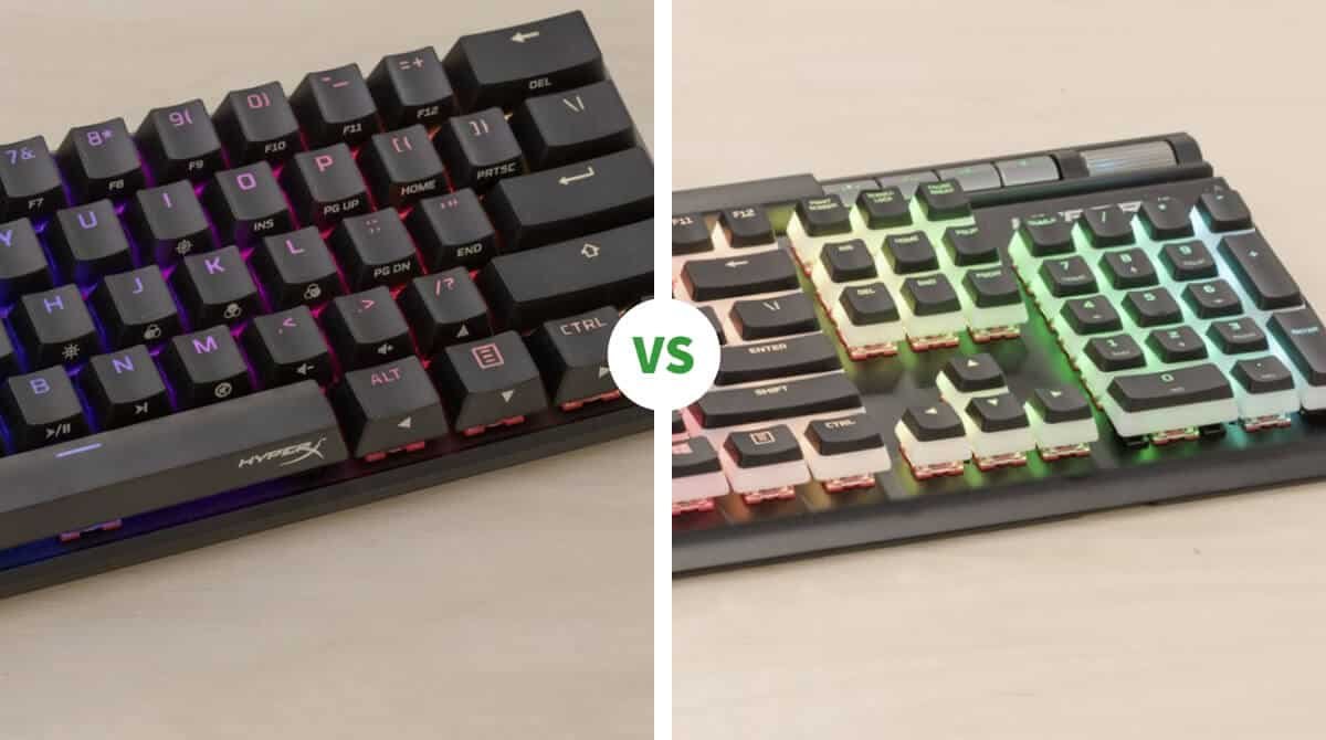 HyperX Alloy Origin 60 vs HyperX Alloy Elite 2 Comparision