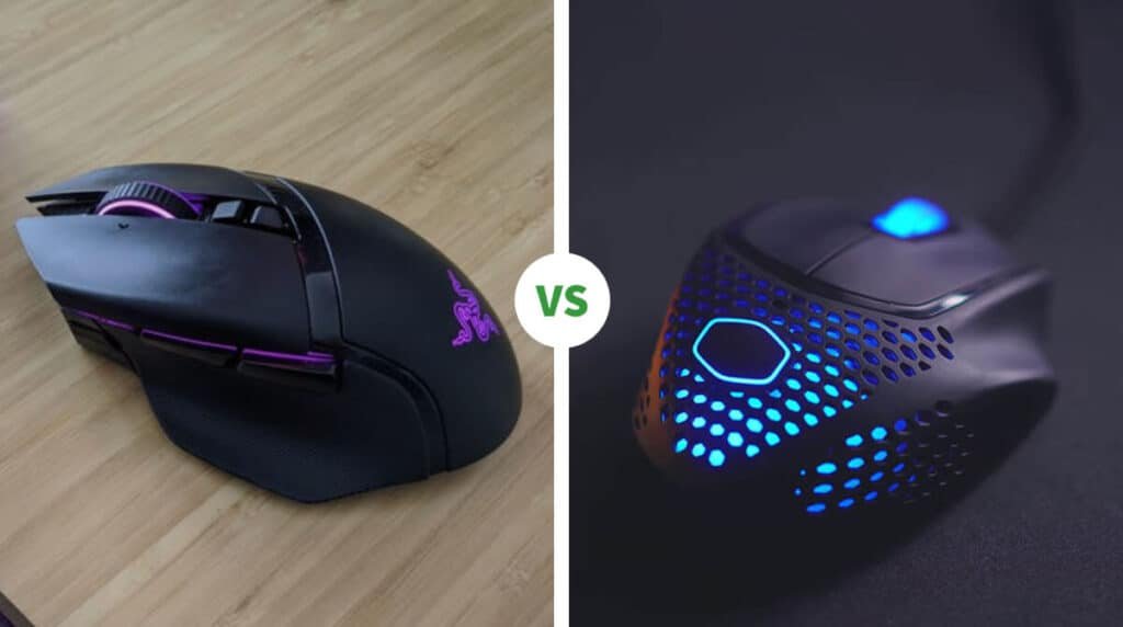 Razer Basilisk Ultimate vs Cooler Master MM720 2