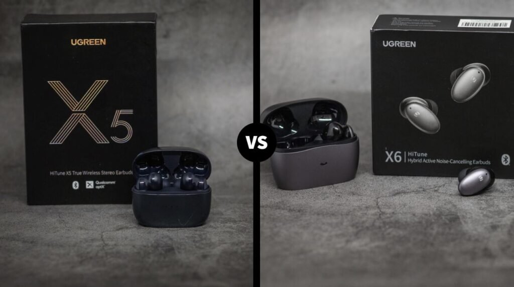 Ugreen HiTune X5 vs Ugreen HiTune X6 Wireless TWS headphones Comparision 3 2