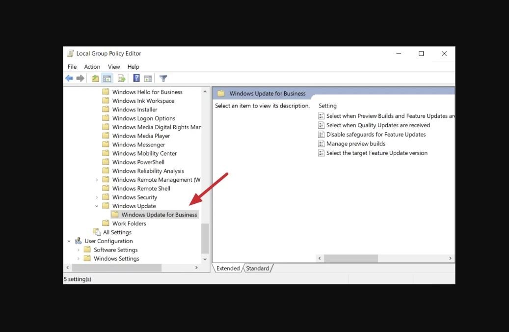 Change Group Policy settings 1