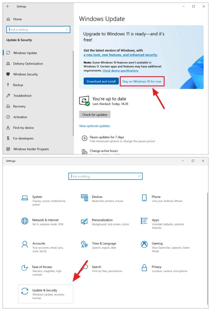 Disable Windows 11 upgrade notifications