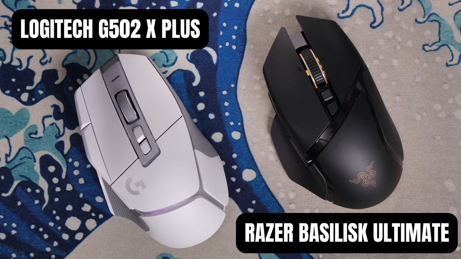 Logitech G502 X Plus vs Razer Basilisk Ultimate Front look