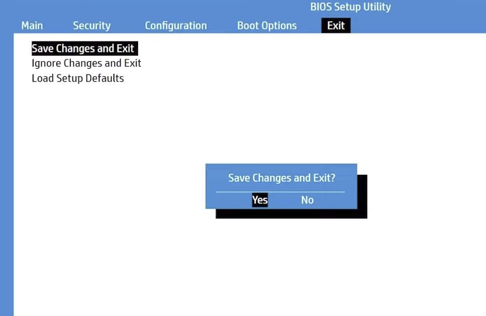 save changes