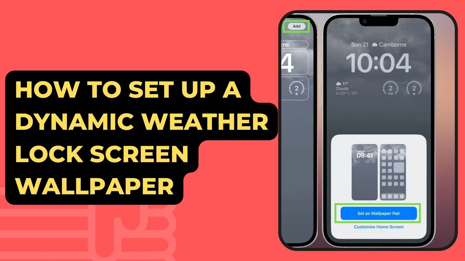 How To Set Up A Dynamic Weather Lock Screen Wallpaper