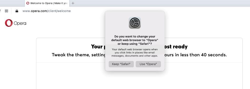 Opera new browser