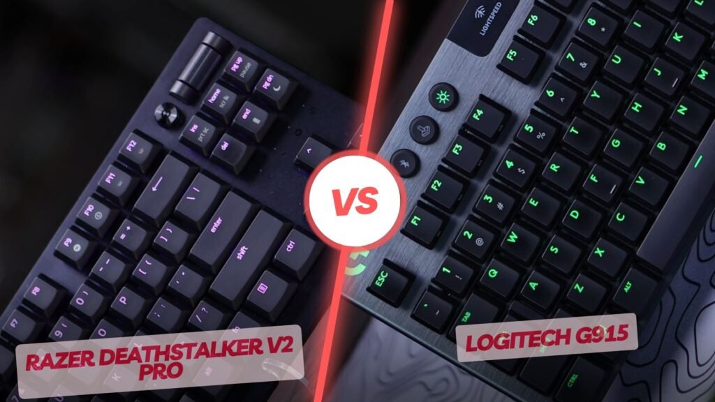 Razer DeathStalker V2 Pro TKL vs Logitech G915 TKL 1