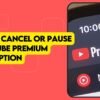 How To Cancel Or Pause A Youtube Premium Subscription
