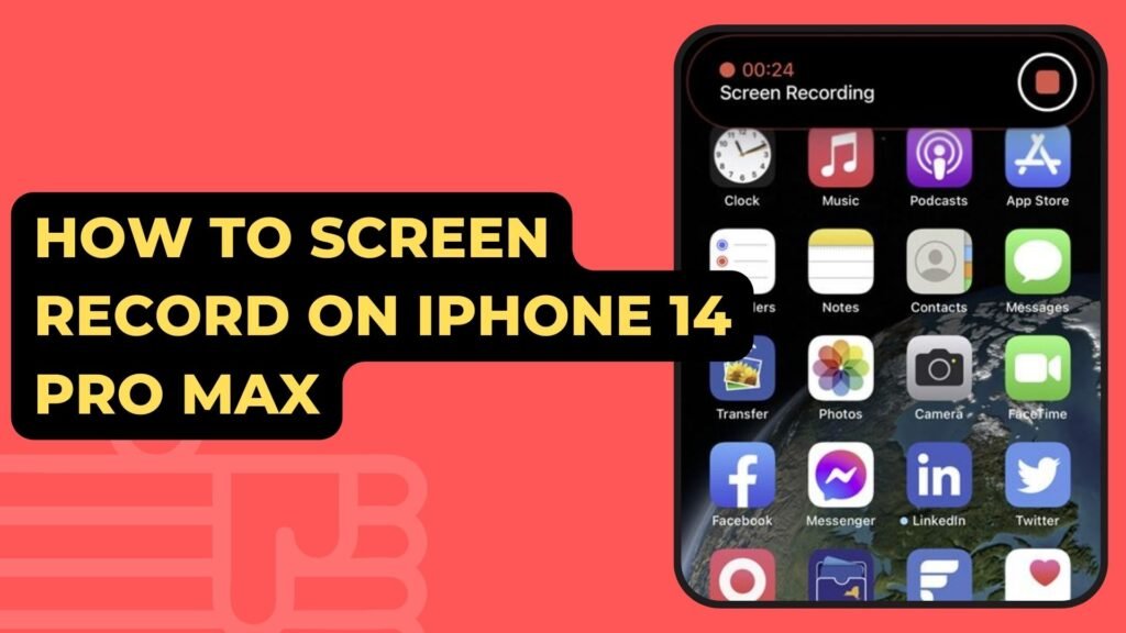 How To Screen Record On iPhone 14 Pro Max