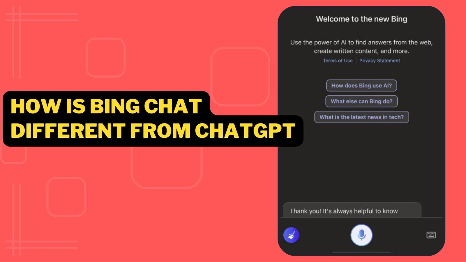 How is Bing Chat Different From ChatGPT