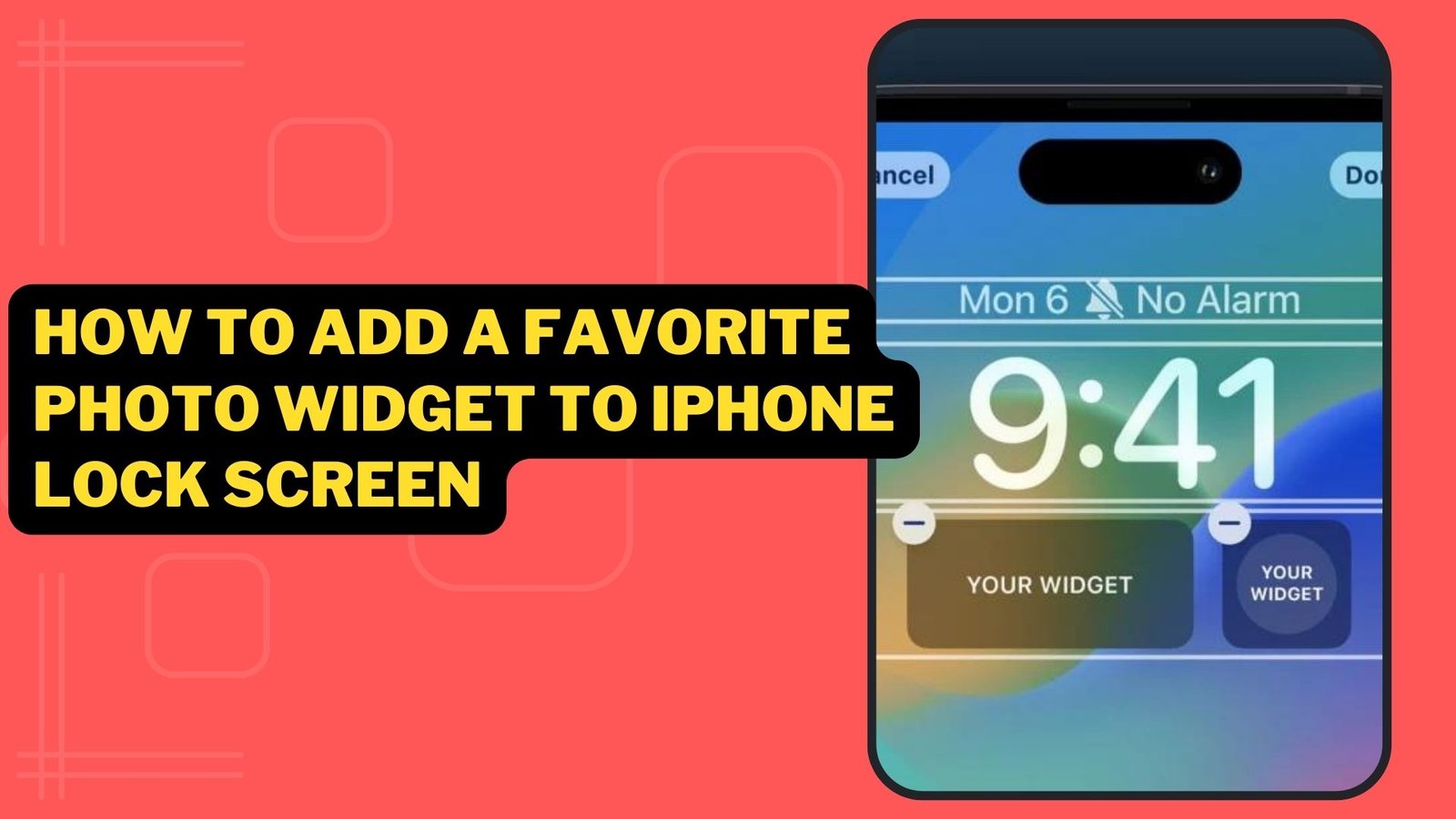 How To Add A Favorite Photo Widget To iPhone Lock Screen