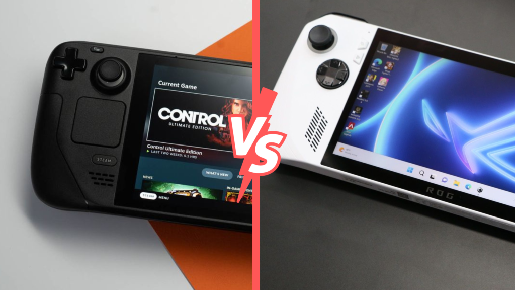 Steam Deck vs Asus ROG Ally Gaming Handheld Comparison