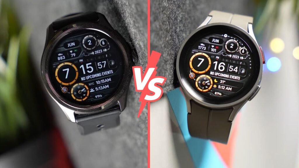 Ticwatch Pro 5 vs Galaxy Watch 5 Pro Smartwatch Comparision