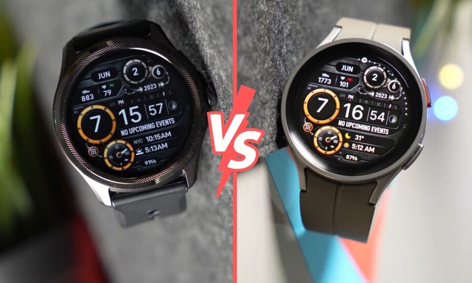Ticwatch Pro 5 vs Galaxy Watch 5 Pro Smartwatch Comparision