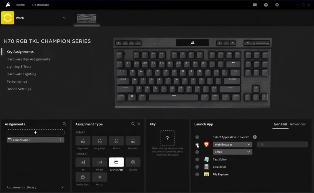 CORSAIR K70 Keyboard iCue Software Setup Tutorial 2 41 screenshot