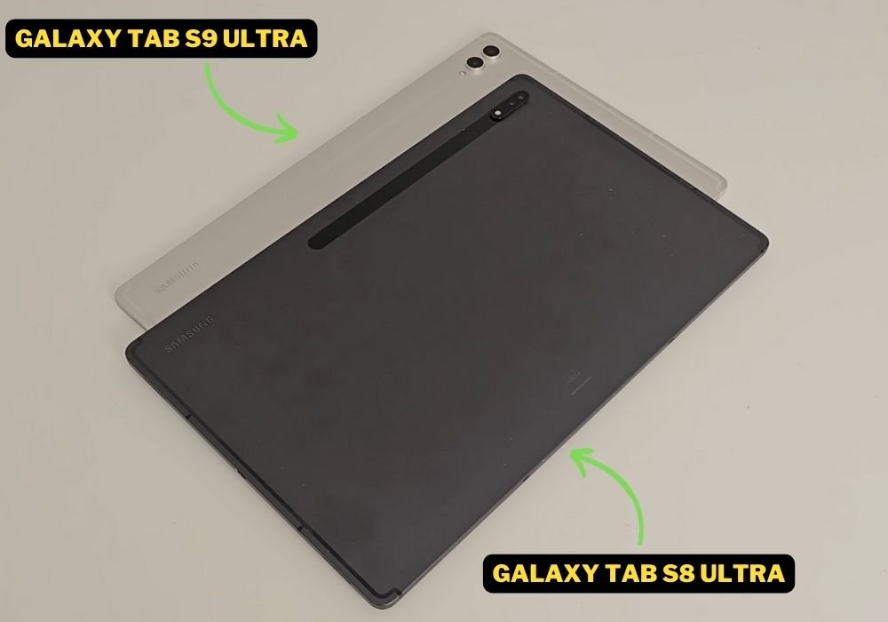Samsung Galaxy Tab S9 Ultra VS Galaxy Tab S8 Ultra Rear view