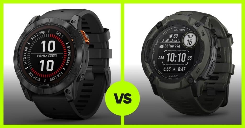 Garmin Fenix 7X Pro vs Garmin Instinct 2X Solar