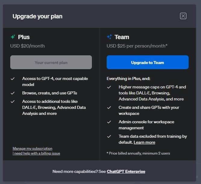 OpenAI Introduces ChatGPT Team Priced at $30